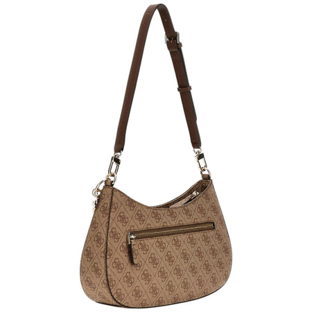 Guess borsa a spalla marrone 4G Logo NOELLE HWBG9672180LGW