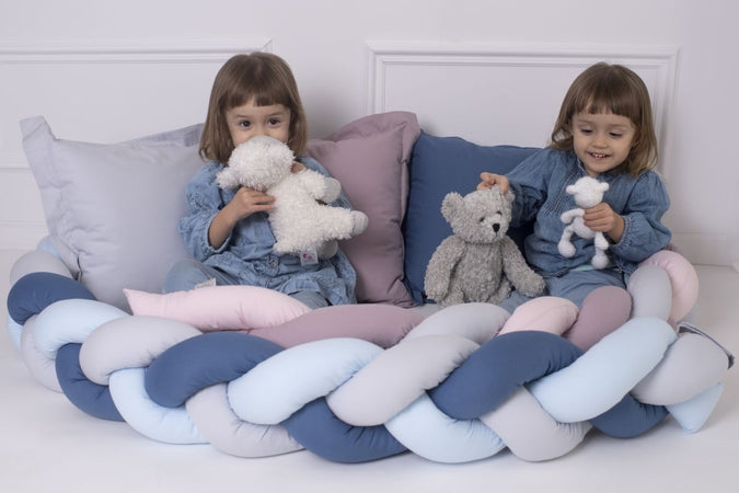 Treccia Paralcolpi 210 UNICOLOR WHITE GRAY PINK Amy