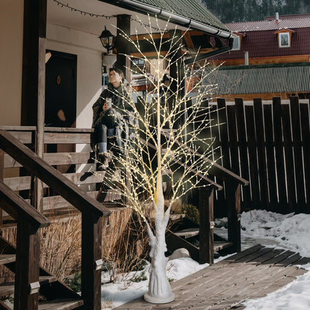 Albero di Natale luminoso con 1200 MicroLed decorazione da interno ed esterno h 240 cm