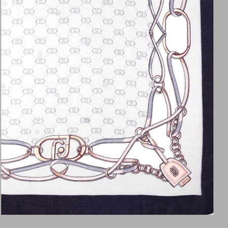 Liu Jo stola grigio 70X180 con logo 2F5079T0300