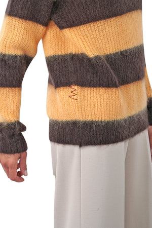 AMARANTO Amaranto - Maglia - 461290 - Giallo/Marrone da donna