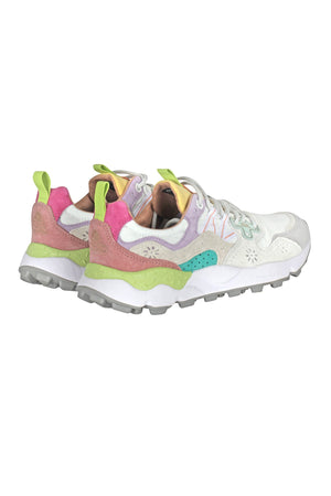FLOWER MOUNTAIN Flower Mountain - Sneakers - 451020 - Bianco/Giallo da donna