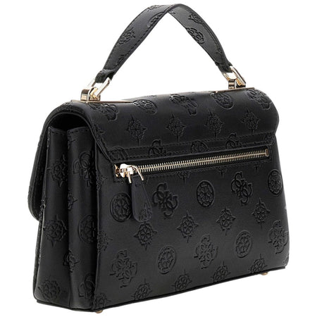 Guess borsa a mano nera 4G Logo peony TISHA HWPD7764200BLO