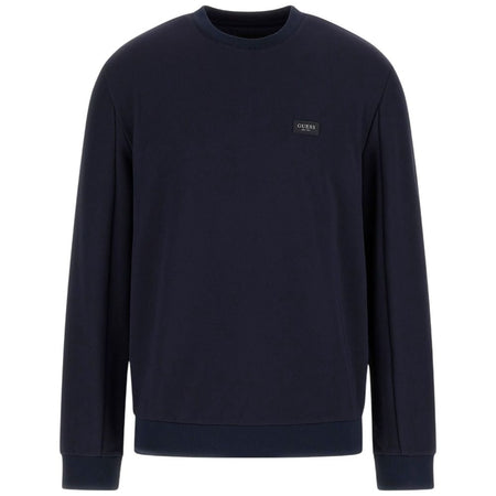 Guess felpa tecnica stretch blu M4YQ09 KCBL0 G7V2