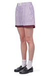 MeME ROAD Meme Road - Shorts - 470276 - Bianco/Bordeaux da donna