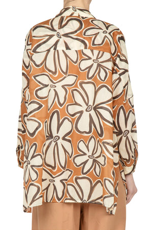 NIU - Camicia - 450216 - Fantasia Cammello da donna