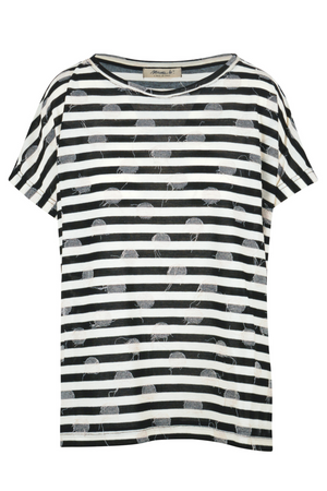 MAMA B Mama B - T-shirt - 451823 - Nero/Latte da donna