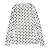 MARINE SERRE Recycled Moon Jersey Crewneck in White da donna
