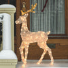 Renna luminosa in Piedi 2D, decorazione natalizia da esterno a led