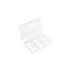 Cassetta porta minuteria realizzata in polipropilene completamente trasparente con uno spessore di 21 mm