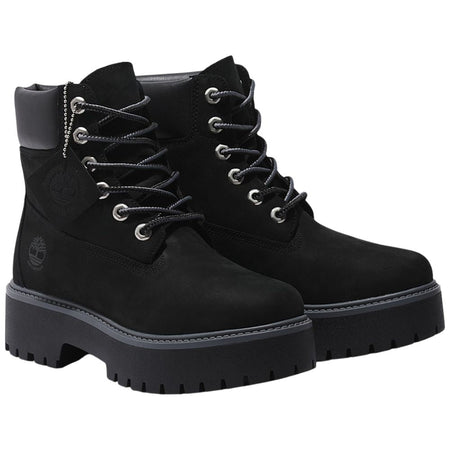 Timberland donna stivale nero Impermeabile con Plateau Stone Street 6-Inch