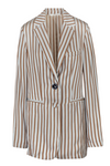 MALIPARMI Maliparmi - Giacca - 450743 - Azzurro/Marrone da donna