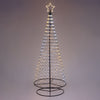Albero Conico luminoso ripiegabile con gocce di luce da esterno
