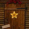 Stella luminosa con strip led decorazioni natalizie da esterno h 26 cm