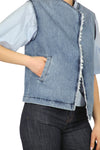 ALESSIA SANTI Alessia Santi - Gilet - 450162 - Denim da donna