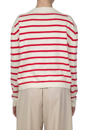 Semi-Couture Semi Couture - Maglia - 450811 - Panna/Rosso da donna