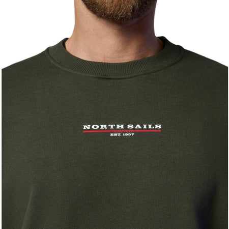 North Sails felpa girocollo verde 691164