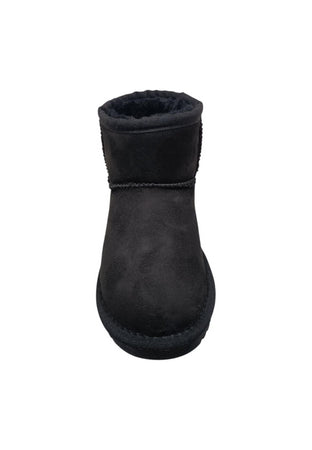 Stivaletti bambina Grunland Junior Crom nero suede - Stile caldo con elastico