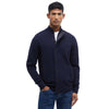 BARBOUR giacche uomo barbour - essential patch zip through - blu da uomo