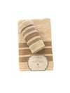 Set Asciugamani 1+1 Via Roma 60 Lino – Spugna di Cotone Jacquard 420 gr/m²