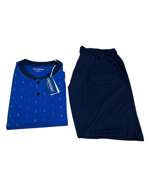 Pigiama Uomo Primavera/Estate Oronero OU454 Cotone