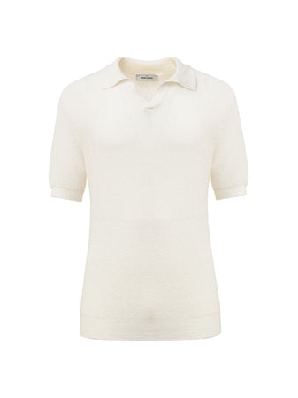 Gran Sasso Polo Knitwear in Bianco da uomo