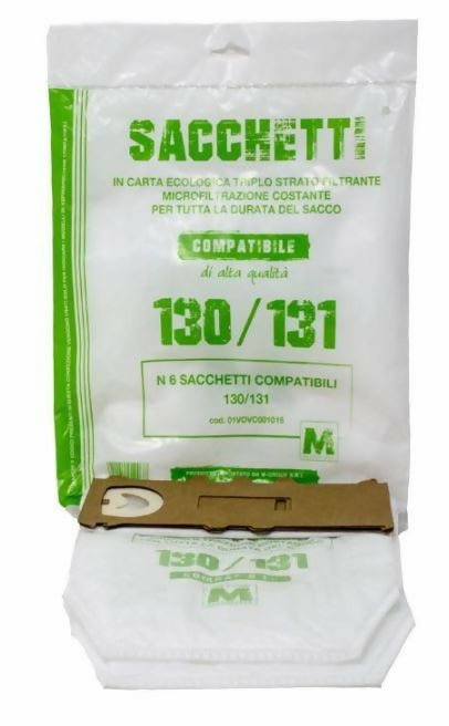 6 Sacchetti Compatibili in Microfibra per Vorwerk Folletto VK130 VK131