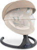 KIKKABOO Sdraietta Neonati Elettrica CODIE - Dondolo Elettrico per Neonati con Bluetooth, 5 Velocità, Schienale Regolabile, 10 Melodie, Fino a 9 kg, colore BEIGE - con Telecomando - rilassante, calmante