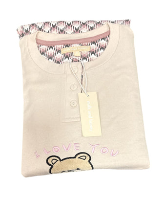 Pigiama Donna Autunno/Inverno Papalina Abbie in Cotone Interlock – Made in Italy