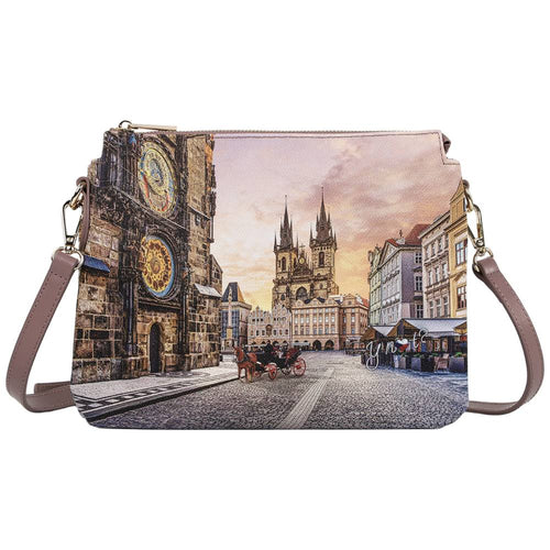 YNot borsa tracolla 2 scomparti ASTRO CLOCK YES630F6