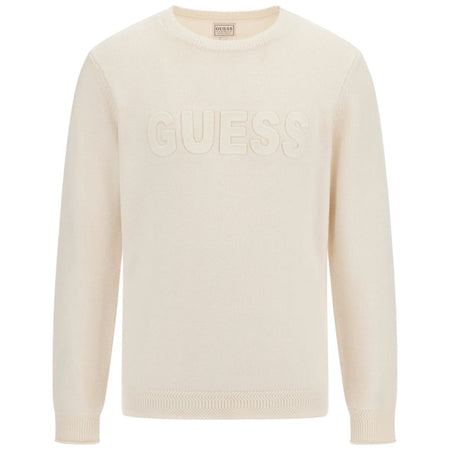 Guess pullover panna logo 3 D a sbalzo M5BR35 Z2ZK2 G1CV