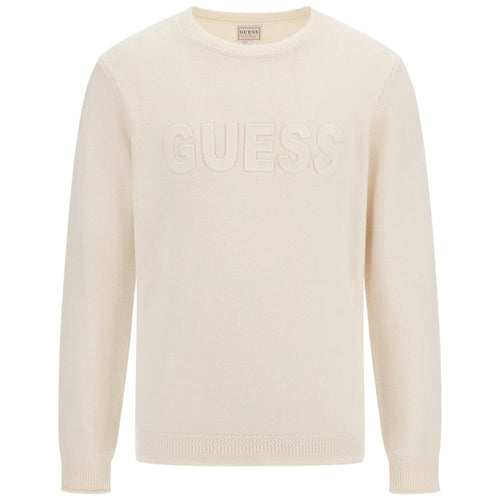 Guess pullover panna logo 3 D a sbalzo M5BR35 Z2ZK2 G1CV