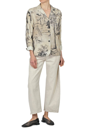 SOUVENIR Souvenir - Camicia - 451253 - Latte/Nero da donna