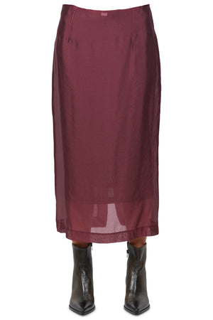 8PM 8pm - Gonna - 460209 - Bordeaux da donna