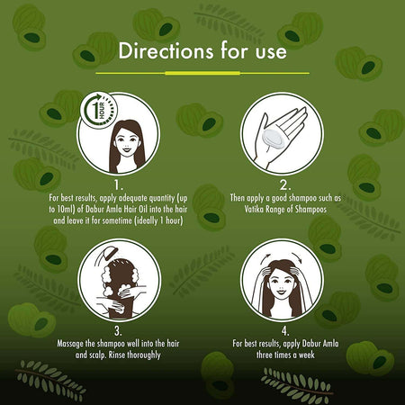 Dabur Amla Hair Oil 300ml Olio per Capelli Nutriente Con Vitamina C e Minerali