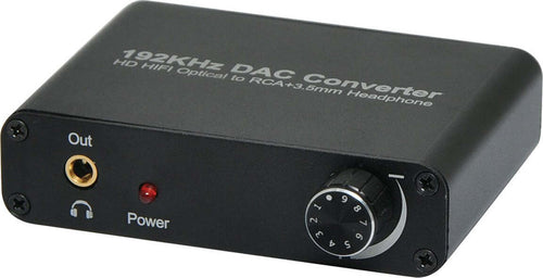 DAC Convertitore Audio Digitale 5.1 192KHz HD HIFI Optical a RCA + Jack Cuffie 3,5 mm