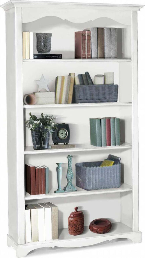 DAISY---libreria-in-legno-massello-120x40x210-Bianco-Milani-Home