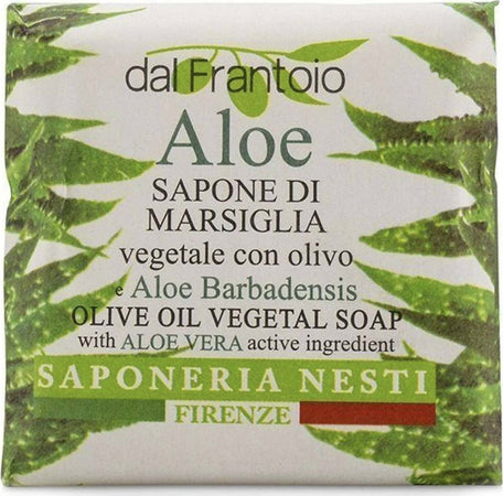 Dal Frantoio Aloe 100gr. Sapone Di Marsiglia Saponetta Aloe Vera e Olio di Oliva Saponeria Nesti Firenze Sapone Vegano Bellezza/Bagno e corpo/Detergenti per il corpo/Saponette Tiziana non solo gioielli - Civitanova Marche, Commerciovirtuoso.it
