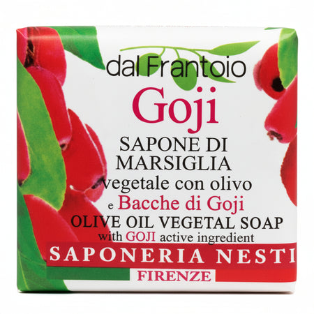 Dal Frantoio GoJi 100gr. Sapone Di Marsiglia Saponetta Bacche di Goji e Olio di Oliva Saponeria Nesti Firenze Sapone Vegano Bellezza/Bagno e corpo/Detergenti per il corpo/Saponette Tiziana non solo gioielli - Civitanova Marche, Commerciovirtuoso.it