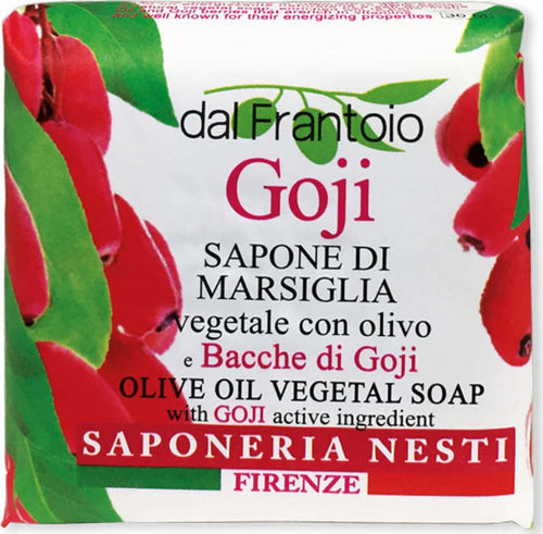 Dal Frantoio GoJi 100gr. Sapone Di Marsiglia Saponetta Bacche di Goji e Olio di Oliva Saponeria Nesti Firenze Sapone Vegano Bellezza/Bagno e corpo/Detergenti per il corpo/Saponette Tiziana non solo gioielli - Civitanova Marche, Commerciovirtuoso.it