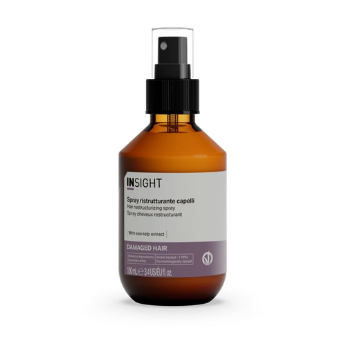 Spray Ristrutturante Capelli Insight – Leave-In Professionale Riparatore per Capelli Danneggiati, Idratante e Illuminante con Estratti Bio di Grano e Bambù, Senza Risciacquo