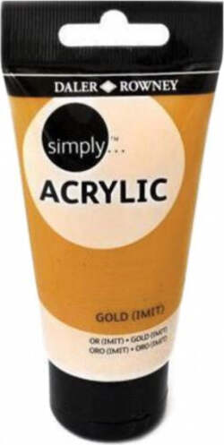 Daler-Rowney-Simply-Acrylic-Paint---75-ml---Gold-Nobrand