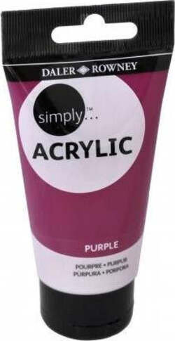 Daler-Rowney-Simply-Acrylic-Paint---75-ml---Purple-Nobrand