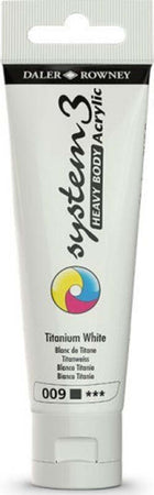 Daler-Rowney-System-3-Heavy-Body-150ml-Titanium-White-(009)-Nobrand