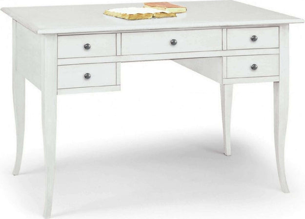 DALLAS---scrittoio-in-legno-massello-150x65x81-Bianco-Milani-Home