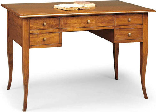 DALLAS---scrittoio-in-legno-massello-150x65x81-Tinta-noce-Milani-Home