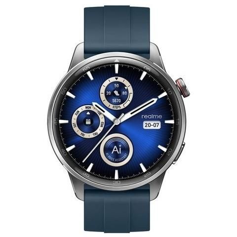 Realme watch s2 display 1.43\ amoled bluetooth chiamate notifiche sport salute colore: silver - RMWS2S