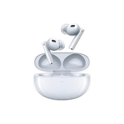 Realme cuffie wireless buds air 6 pro, hi-fi quality dual drivers, 50db smart active noise cancellation, 360° spatial audio effect, up to 40 hours of playback, silver blue - RMAIR6PROS