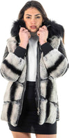 Daniela---Giacca-Donna-Nera-e-Bianca-in-vera-pelle-e-vera-pelliccia