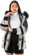 Daniela---Giacca-Donna-Nera-e-Bianca-in-vera-pelle-e-vera-pelliccia
